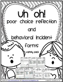 Behavior - Poor Choice Parent Notifications