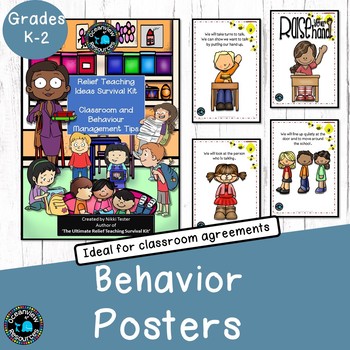 Preview of Behavior Posters ideal for classroom management.