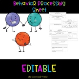 Behavior Processing Sheet (PBIS)  for Lower and Upper Elementary
