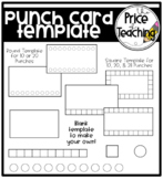 Behavior Punch Card Template (The Price of Teaching Clipart Set)