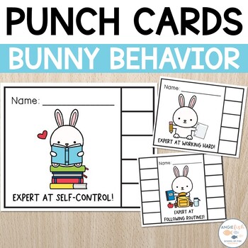 Preview of Behavior Punch Cards | Kindergarten Behavior Management | Daily Behavior Chart