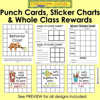 Hole Punch Reward Chart **EDITABLE** by The OT Teacher