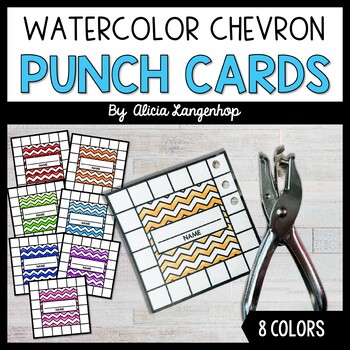 Behavior Punch Cards for Classroom Management