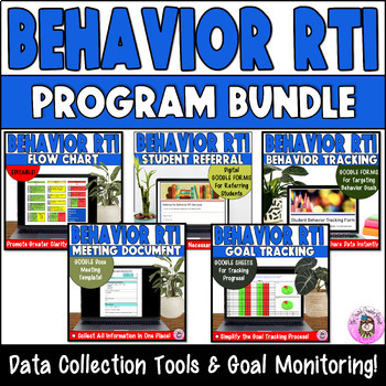 Preview of Behavior RTI/MTSS PROGRAM BUNDLE Intervention Referral/Data/Goal Tracking Forms