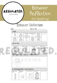 Behavior Reflection Sheet- US Spelling