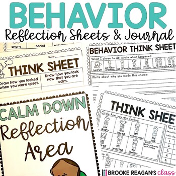 Preview of Behavior Reflection: Think Sheets and Journal
