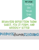 Behavior Think Sheet and Fix-It Form