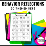 Behavior Reflection Sheets and Calm Down Corner Think Sheets