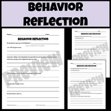 Behavior Reflection for Classroom Management 