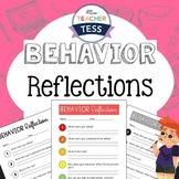 Behavior Reflection sheet