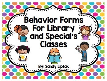 Preview of Behavior Report for Library and Special's Classes
