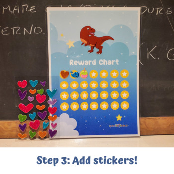 Behavior Reward Chart Printable Dinosaur Sticker Chart | TPT