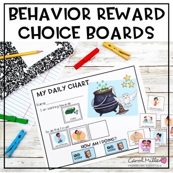 Preview of Behavior Reward Choice Boards | Visual Token Rewards | Token Board