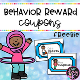 Behavior Reward Coupons FREEBIE