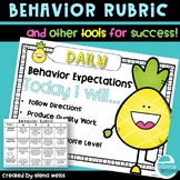 Behavior Rubric and Other Tools