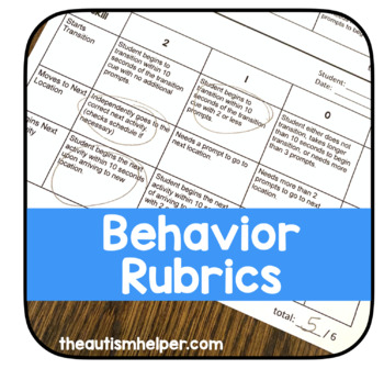 Preview of Behavior Rubrics