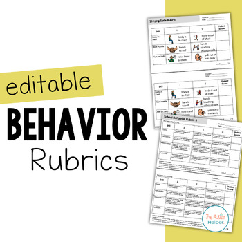 Preview of Behavior Rubrics