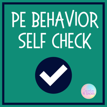 Preview of Behavior Self- Check In for PE