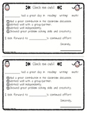 Behavior Sheets/Positive Notes Home/Behavior Log