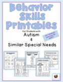 Behavior Skills Printables for Students with Autism (Behav