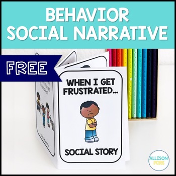 Preview of FREE Behavior Emotional Regulation Social Narrative