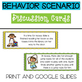 Behavior Scenario Cards to Discuss and Sort! (Google Slide