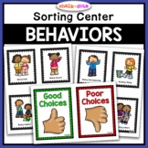 Behavior Sorting Cards | Red and Green Choices | Good and 