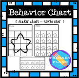 Behavior Sticker Charts - Simple Star