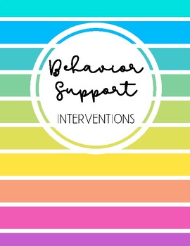 Preview of Behavior Support Interventions Handbook