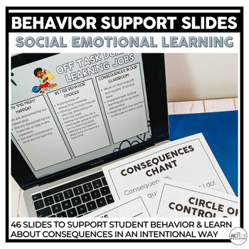 Preview of Behavior Support Pack | Consequences Lesson Slides