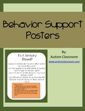 Autism Behavior Support Posters Green and Orange (By: Auti