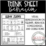 Behavior Think Sheet (with visuals)