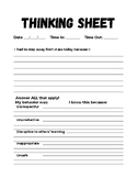 Behavior Thinking Sheet