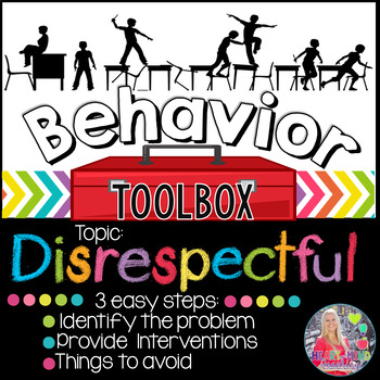 Preview of Behavior Intervention Toolbox: DISRESPECTFUL