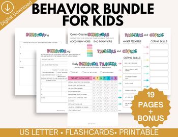 Preview of Behavior Tracker Bundle-Behavior Reflection Think Sheet-Apology Letter