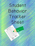 Behavior Tracking Form