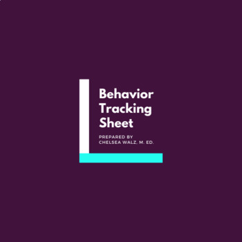Daily Behavior Tracking Chart