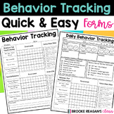 Behavior Tracking Sheets - Editable Tracker Forms, Sticky 