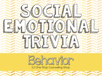 Preview of Behavior Trivia Game
