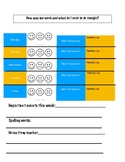 Behavior and Homework chart