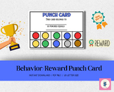 Behavior boost Cards, Punch Cards for Kids, Printable Punch Cards