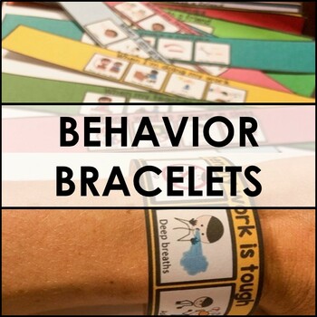 Preview of Behavior bracelets visual social cues for social skills and self regulation