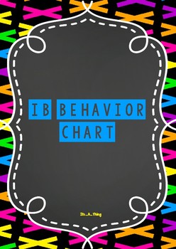 Preview of Behavior chart for IB PYP