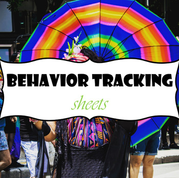 Preview of Behavior tracking sheets
