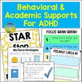 ADHD Supports & Visual Aids for Attention, Behavior, Organization, & More