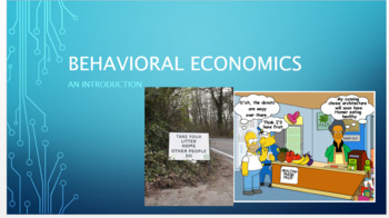 Preview of Behavioral Economics - PPT, video sheet, definition sheet, assignment