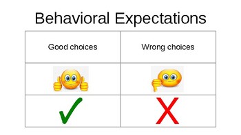 Preview of Behavioral Expectations PowerPoint