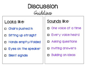 Preview of Behavioral Guidelines for Group Discussion