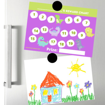 Preview of Behavioral Management Reward Chart Baby Dinosaurs Easy Math Counting