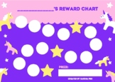 Behavioral Management Reward Chart Unicorns